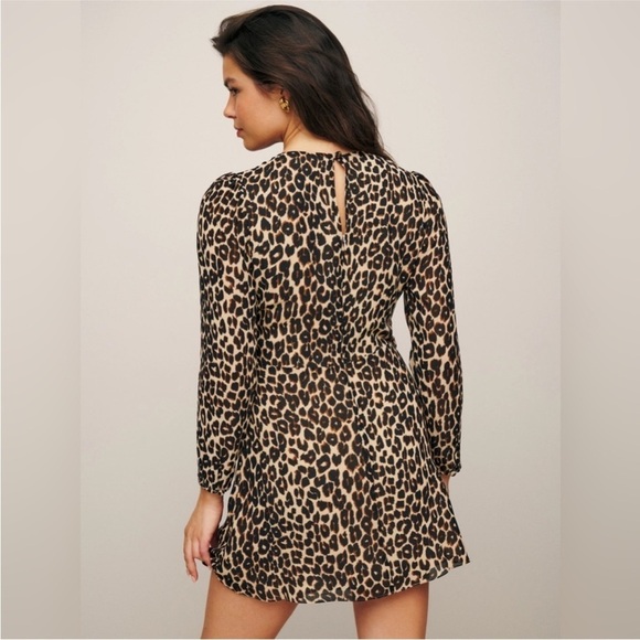 NWT Reformation Laken Dress in Leo animal leopard print 4 - Picture 3 of 11